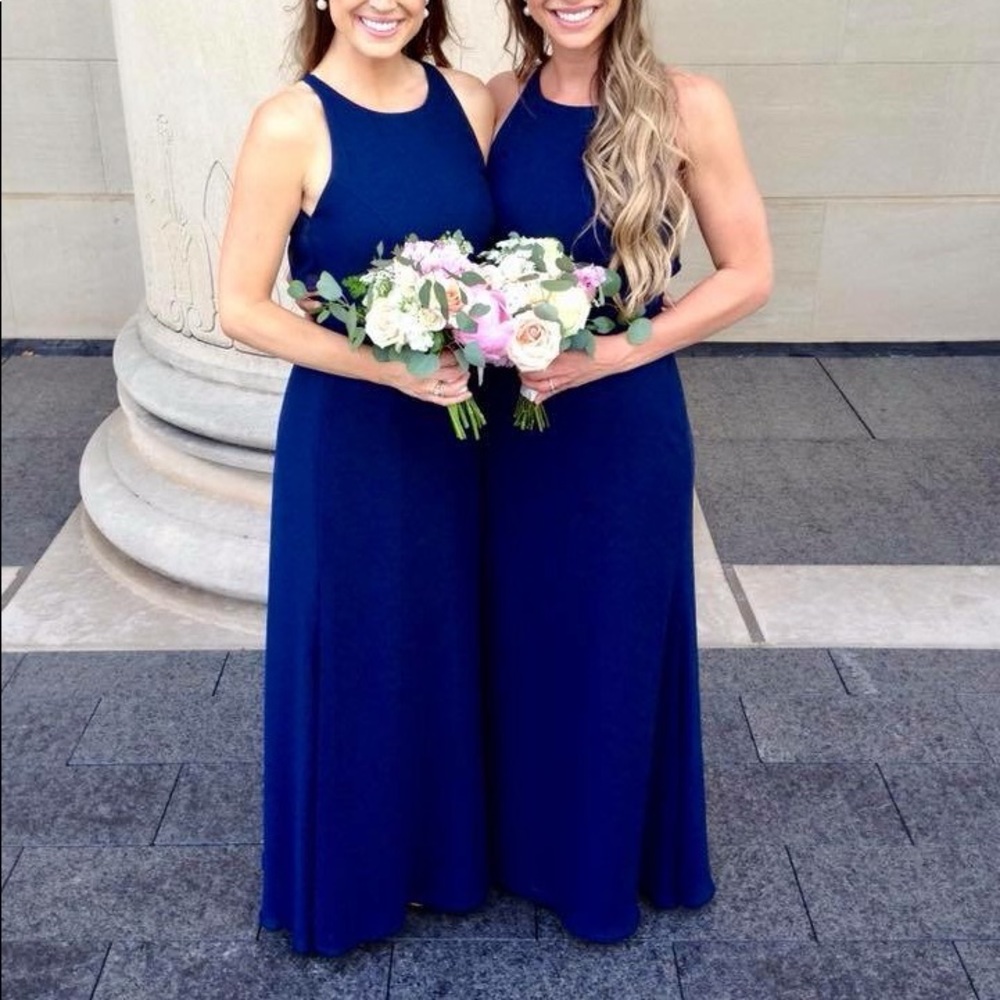 Navy Hayley Paige Bridesmaid Dress